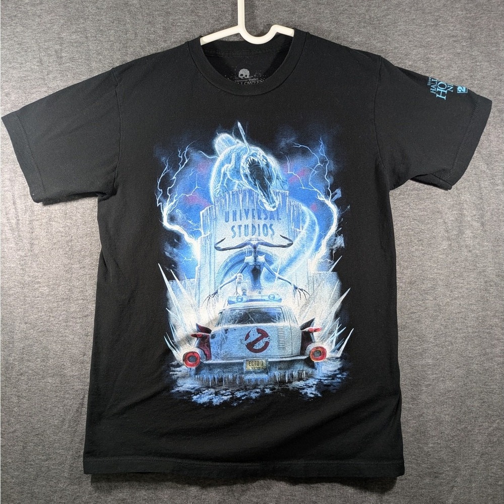 2024 Universal Studios Halloween Horror Nights Ghostbusters Black T-Shirt Size M